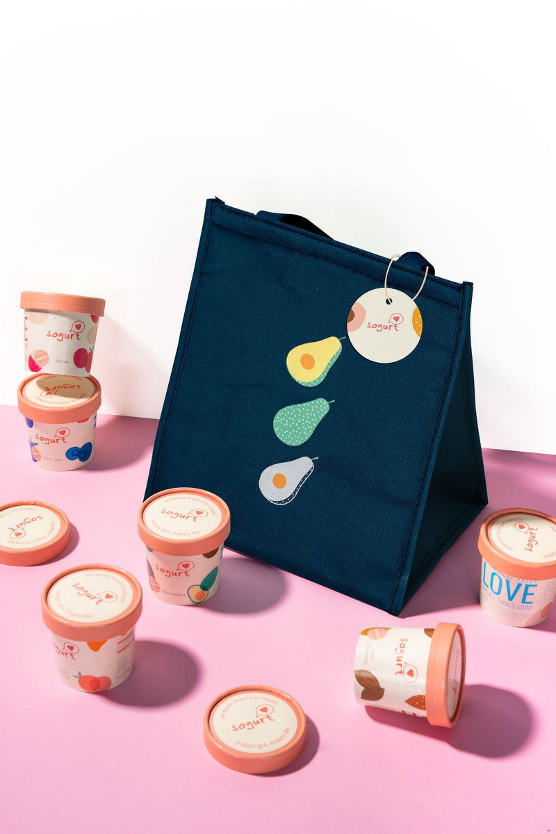 12 Ice Cream Minicups with FREE Cooler Bag Sogurt Ice Cream