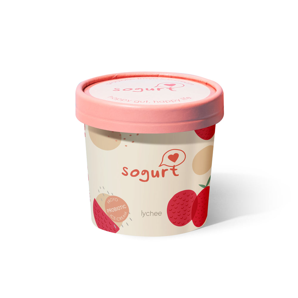 Sogurt Lychee Ice Cream Minicup - 120ml