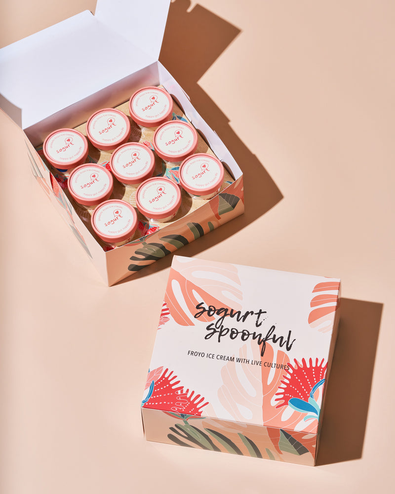 
                  
                    Load image into Gallery viewer, Sogurt Ice Cream Festive Box With 9 Minicups - Each Minicup Is 120ml
                  
                