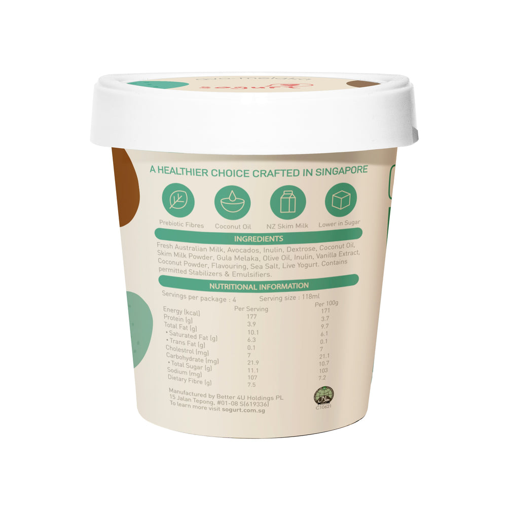 
                  
                    Load image into Gallery viewer, Deliciously Smooth Sogurt&amp;#39;s Avocado Melaka Ice Cream Pint 473ml Halal Certified
                  
                
