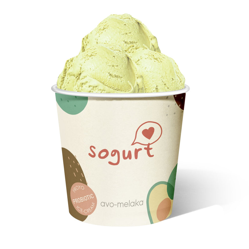 
                  
                    Load image into Gallery viewer, Deliciously Smooth Sogurt&amp;#39;s Avocado Melaka Ice Cream Pint 473ml Halal Certified
                  
                